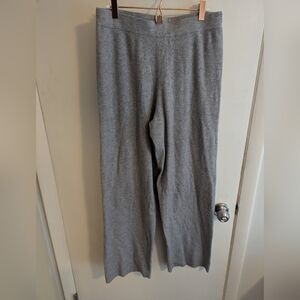 Marla Wynne Layers Womens Pants Gray Lounge Pull On Size Large Comfort